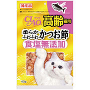 ［いなばペットフード］CIAO 食塩無添加 高齢猫用 柔らかふわふわかつお節 40g