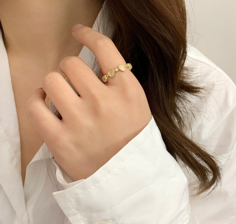 韓国風   装飾品    リング   アクセサリー    リング    指輪    開口    調節可能
