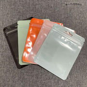 透明袋　小分け袋　ラッピング袋　収納袋　チャック付きポリ袋　スマイル　5サイズ　5色展開