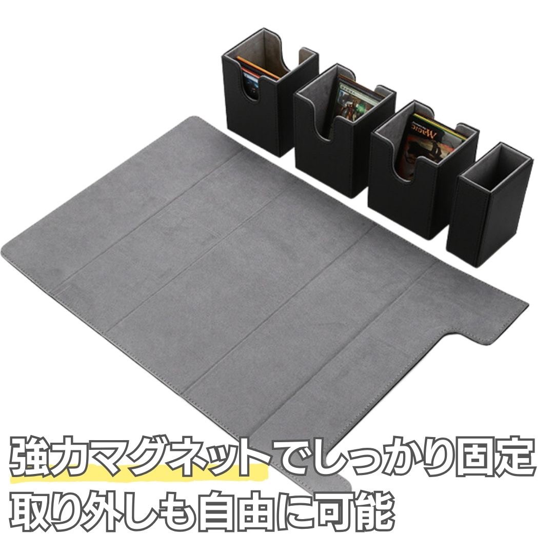 アーマー体デッキ ハイレア プレマ、デッキケース付き カード用 3軍まで入る ラバーデッキケース 全2カラー サイド