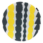 キッピス　サガラ刺繍チェアパッド（1P）　イエロー
