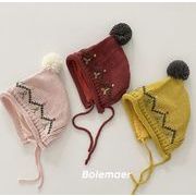 秋冬子供帽    韓国風 子供用品  保温 ニット帽 毛糸　赤ちゃん   ハット キッズ    6色