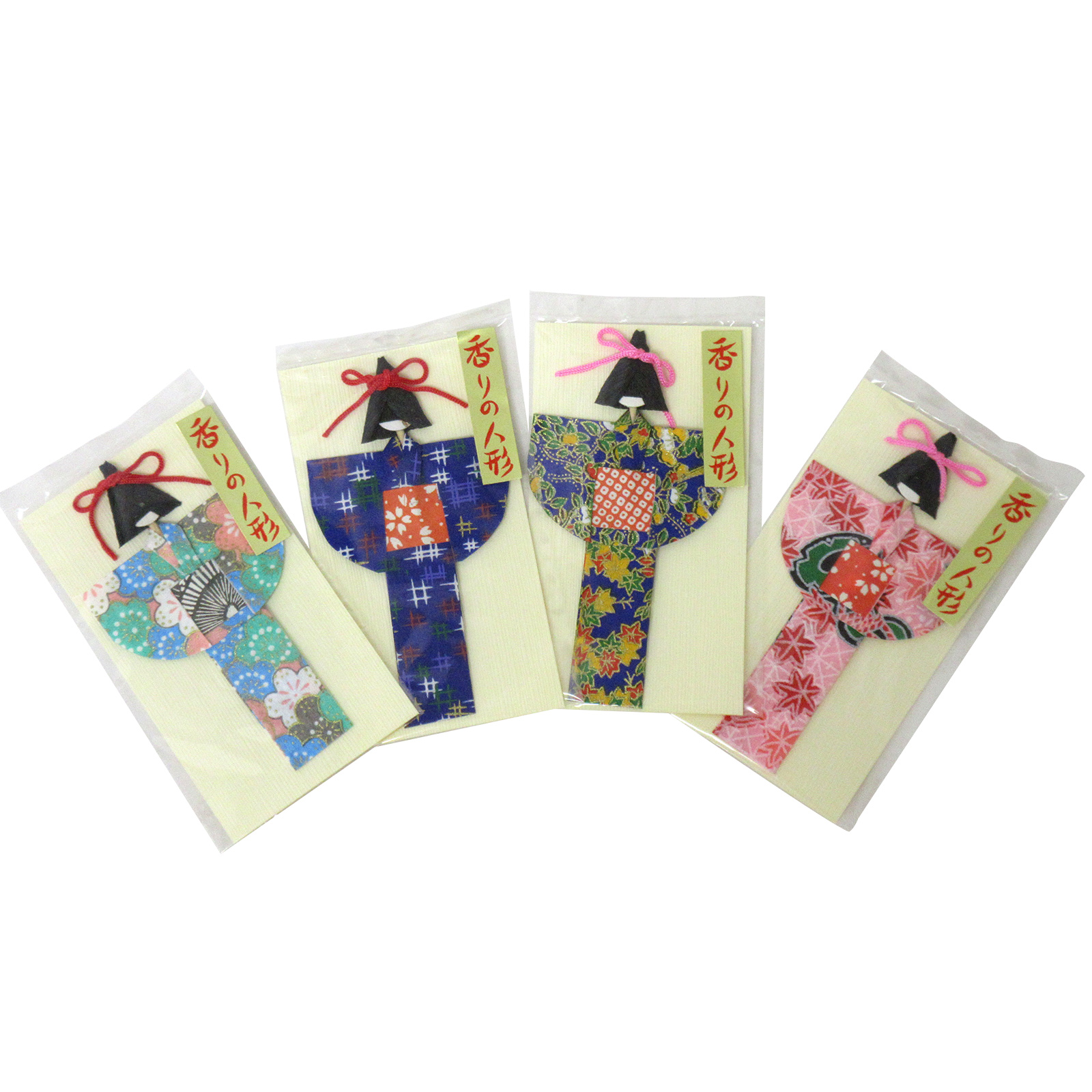 和雑貨・和土産＞日本製 手作り ミニ和紙人形セット No.820-197