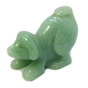 ≪特価品/即納≫天然石 動物の彫刻石 いぬ犬dog/アベンチュリン