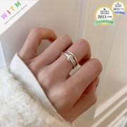 【銅製高品質素材】 指輪 リング 高級感 金属リング  韓国風 アクセサリー 素敵なデザイン 開口指輪