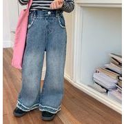 キッズ服     韓国風子供服    ズボン    ワイドパンツ    ジーンズ    90-150cm