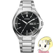 腕時計 ATTESA アテッサ Eco-Drive エコ・ドライブ 電波時計 デイデイト表示 AT6050-54E メンズ シチズ