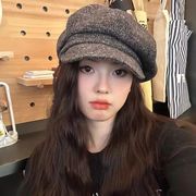 レディース帽子　キャスケット　ニット　韓国ファッション　秋冬　デザイン