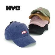 　NYCボックスロゴコーデュロイローキャップ　ヤング帽子