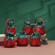 クリスマス ギフト包装 ラッピング 袋 PU ミニ トートバッグ お菓子袋 収納袋 クリスマス飾り ギフトバッグ