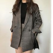 秋冬の新型二重列のスーツのコートの女性気質の職業服の上着