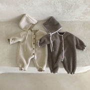 韓国子供服韓国版ins赤ちゃんの冬服とベルベットの連体服がかわいい