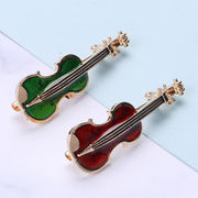 ヴァイオリンブローチ ファッションレディースブローチピン 可愛い 楽器ブローチ