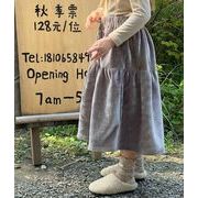 秋冬新作  韓国風子供服   ボトムス スカート   女の子  ロング    ファッション