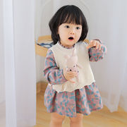 女の赤ちゃん洋服洋服2022年春秋服ベビープリンセススカートガール小スカートニットセット
