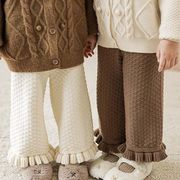 【2022冬新作】韓国風子供服 ベビー服 キッズ 女の子 ロングパンツ ニットパンツ