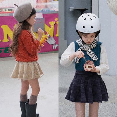 【秋新作】韓国風子供服 ベビー服 キッズ 女の子 ベビー服　ニットスカート