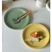 デザート皿    飾り    トレイ    撮影道具    ins    レトロ    朝食プレート