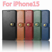 iphone15ケース 手帳型ケース シンプル 手帳型 iphoneスマホカバーアイフォンスマホケースカード 5色