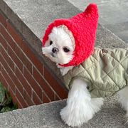【2023秋冬新作】 ペット 帽子 小型犬ペット ハット 可愛い クリスマス 韓国風 防寒対策