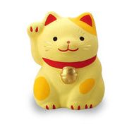 【ご紹介します！安心の日本製！クラフトマンハウスの陶磁器の縁起物】小福猫・黄
