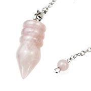 ペンデュラム　ローズクォーツ　カルナック型　　品番： 10738
