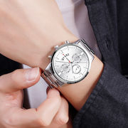 VAVAVOOM aliexpress の腕時計腕時計メンズベルト腕時計防水カレンダークォーツ時計卸