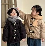 冬新作　韓国風子供服  キッズ  コート   暖かい服    厚手  コーデュロイ  裹起毛    2色