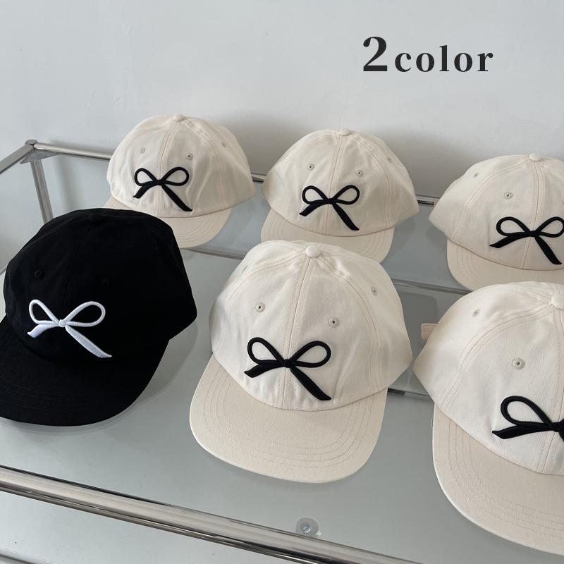 帽子　キャップ　野球帽　刺繍　レディース　韓国ファッション　2colors
