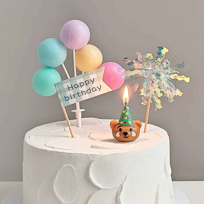 誕生日用のケーキストッパー 誕生日 飾り付け 記念写真 撮影道具 キッズ プレゼント