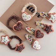 cookieヘアピン　ヘアゴム　ヘアアクセサリー　レディース　デザイン　韓国風　髪飾り