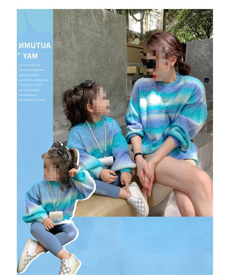 2023新作 韓国子供服  親子ベビー服  アウター セーター ニット  女の子  100-130CM