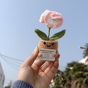 ins 母の日 誕生日 写真 お花 編み物 インテリア 花束 ニット 装飾 撮影道具  車上置物