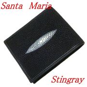 スティングレイ 財布 エイ革 サイフ 折財布A297 Santa Maria サンタマリア製