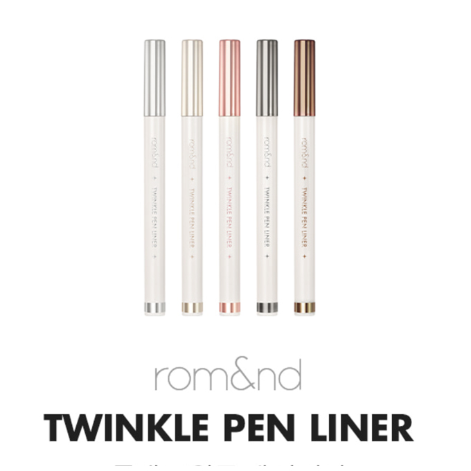 韓国コスメ rom＆nd（ロムアンド） TWINKLE PEN LINER　トゥインクルペンライナー【全5色】