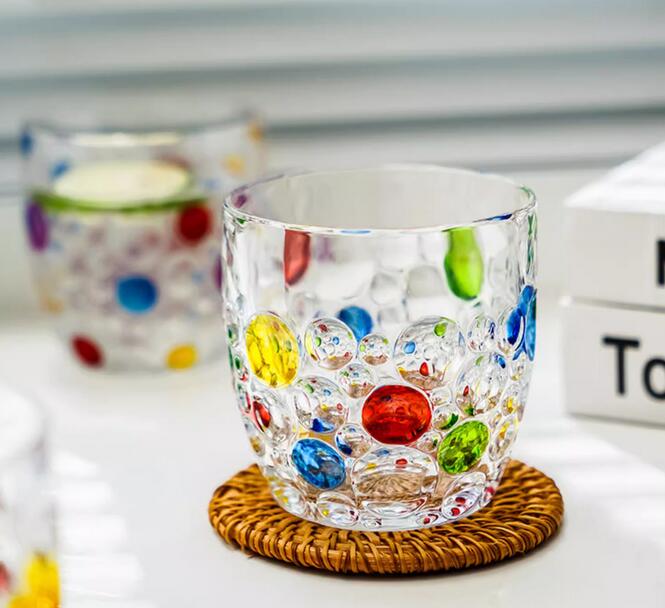 マグカップ 芸術感 ガラス カップ 水カップ オフィス 手土産 プレゼント カップ かわいい コーヒーカップ