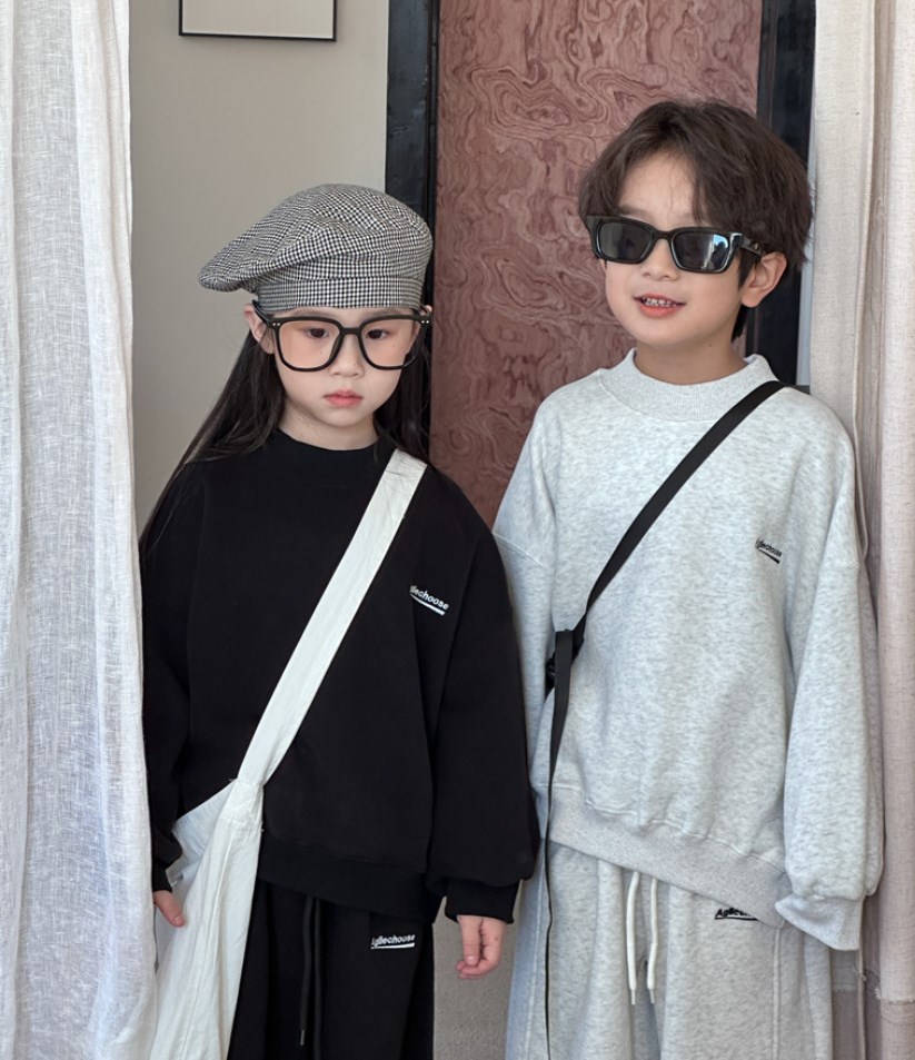 女の子男の子    パーカー+パンツ    2点セット    キッズ服     韓国風子供服