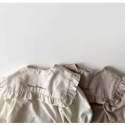 春秋新作 韓国版 シャツ ins 女の赤ちゃん 上着  じゅんしょく 綿 ファッション  トップス 子供服