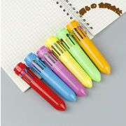 ボールペン　シンプル　文房具　事務用品　ペン　筆記用具　10色ボールペン　学生用品　0.5mm