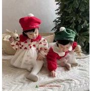 クリスマス 新作 韓国風子供服   ベビー服    ロンパース   スカート  女の子  2色