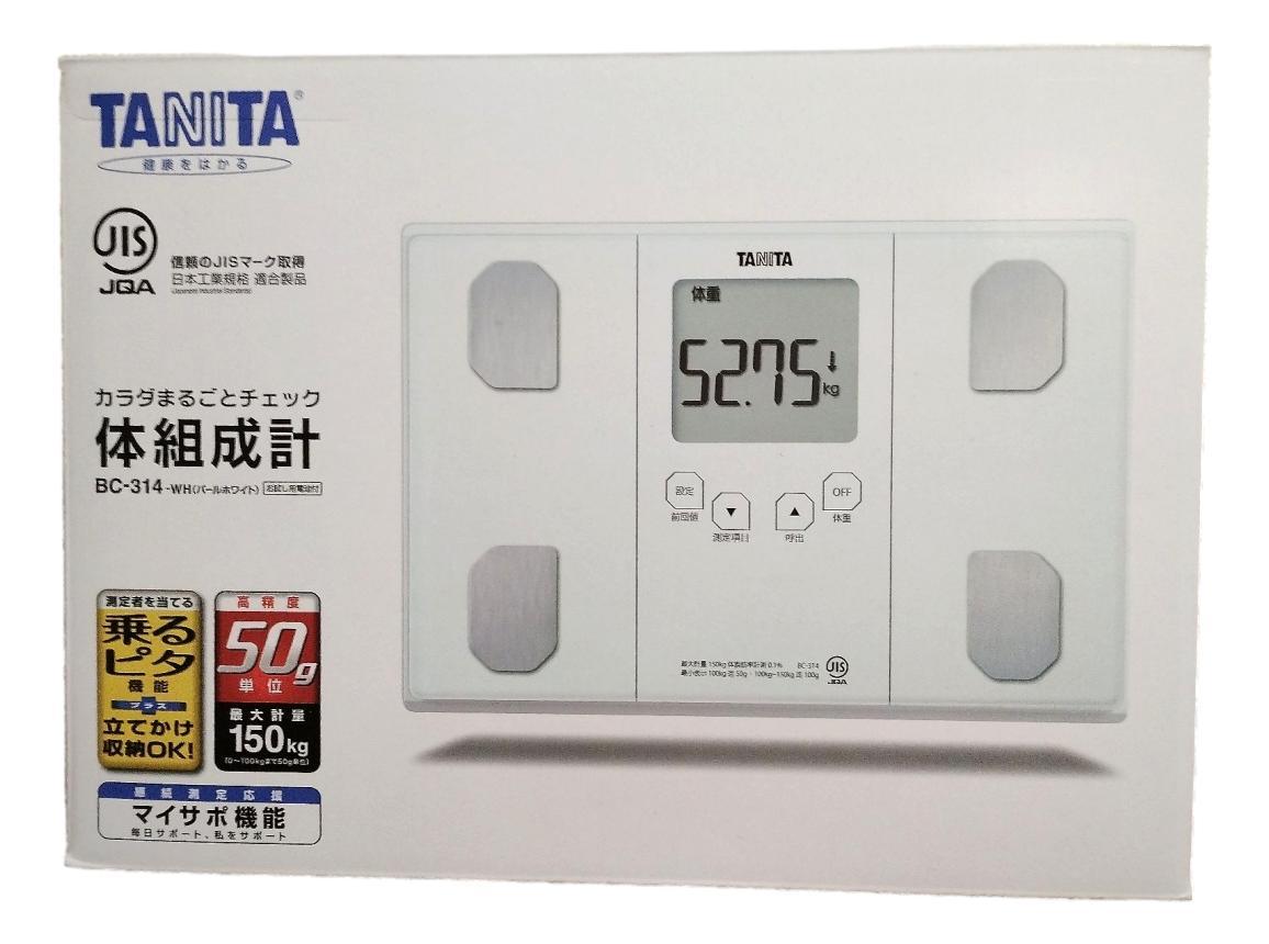 ダイエット・健康体組成計 TANITA BC-314-WH パールホワイト 体重計 体