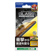 エレコム iPhone 15 Pro ガラスフィルム SHOCKPROOF 高透明 PM-
