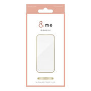 エレコム iPhone 15 &me ガラスフィルム フレーム付き 高透明 PM-A23A