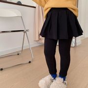 INS 秋冬新作  韓国風子供服  スパンコール  パンツ スカート付レギンス   スカート    ポンポン袴 2色