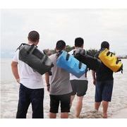 梅雨対策 バックパック 登山 乾式および湿式分離パッケージ スイミングバッグ PVC防水バケットバッグ