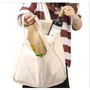 折りたたみバッグ  収納袋 グリーンバッグ エコバッグ canvas bag 再利用可能 純綿 生鮮保存袋