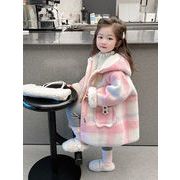 2023新作 韓国風子供服  女の子 アウター  上着 コート ジャケット 綿入れのコート 90-140cm