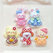 樹脂デコパーツ DIY素材 貼り付けパーツ デコ素材 バッグ手芸材料衣類と靴帽子アクセサリーパーツ