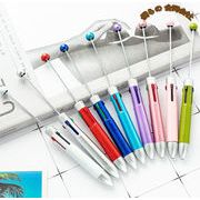 ボールペン　4色ボールペン　DIY文房具　パーツ　ビーズタッチペン　手作り　筆記用具　0.7mm