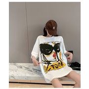 【予約222347】大きいサイズ春夏新作 韓国 レディース ファッション Tシャツ ワンピースLL-4L